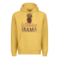 Antique Gold Dog Lover Women Gift Weenie Mama Pet Mom Wiener Dachshund Premium Hoodie - maiPhamDesign