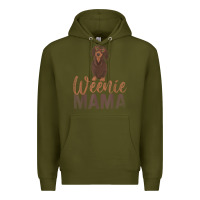 Army Green Dog Lover Women Gift Weenie Mama Pet Mom Wiener Dachshund Premium Hoodie - maiPhamDesign