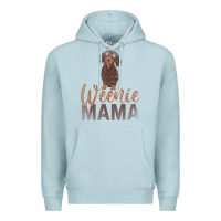 Blue Mist Dog Lover Women Gift Weenie Mama Pet Mom Wiener Dachshund Premium Hoodie - maiPhamDesign
