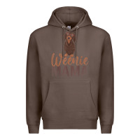 Coffee Dog Lover Women Gift Weenie Mama Pet Mom Wiener Dachshund Premium Hoodie - maiPhamDesign
