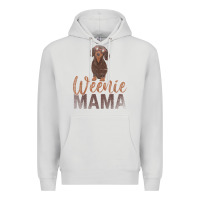 Dove Grey Dog Lover Women Gift Weenie Mama Pet Mom Wiener Dachshund Premium Hoodie - maiPhamDesign