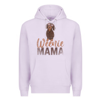Lilac Dog Lover Women Gift Weenie Mama Pet Mom Wiener Dachshund Premium Hoodie - maiPhamDesign