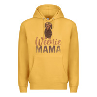 Mustard Dog Lover Women Gift Weenie Mama Pet Mom Wiener Dachshund Premium Hoodie - maiPhamDesign