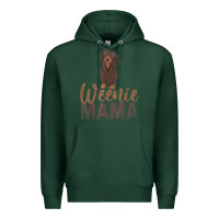 Sports Green Dog Lover Women Gift Weenie Mama Pet Mom Wiener Dachshund Premium Hoodie - maiPhamDesign