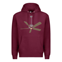 Burgundy ceiling fan lazy diy halloween costume funny easy t shirt Premium Hoodie - maiPhamDesign