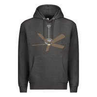 Charcoal Heather ceiling fan lazy diy halloween costume funny easy t shirt Premium Hoodie - maiPhamDesign
