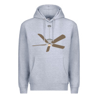 Heather Grey ceiling fan lazy diy halloween costume funny easy t shirt Premium Hoodie - maiPhamDesign