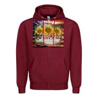 Burgundy patriotic mawmaw tumbler Zipper Hoodie - BarkalooDesign