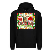 Black Christmas Vibes Premium Hoodie - CowhideDigitalArt