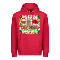 Cardinal Christmas Vibes Premium Hoodie - CowhideDigitalArt