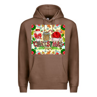 Chestnut Christmas Vibes Premium Hoodie - CowhideDigitalArt