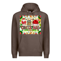 Coffee Christmas Vibes Premium Hoodie - CowhideDigitalArt