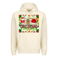 Sandshell Christmas Vibes Premium Hoodie - CowhideDigitalArt