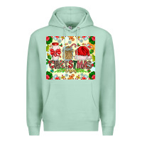 Seafoam Christmas Vibes Premium Hoodie - CowhideDigitalArt