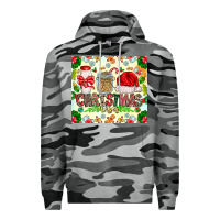Slate Camo Christmas Vibes Premium Hoodie - CowhideDigitalArt
