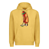 Antique Gold Funny Golfing Hot Dog Golf Gifts Shirts for Men Boys Golfer Premium Hoodie - maiPhamDesign