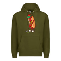 Army Green Funny Golfing Hot Dog Golf Gifts Shirts for Men Boys Golfer Premium Hoodie - maiPhamDesign