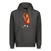 Charcoal Heather Funny Golfing Hot Dog Golf Gifts Shirts for Men Boys Golfer Premium Hoodie - maiPhamDesign