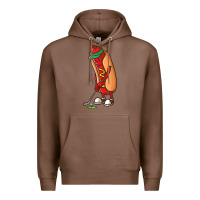 Chestnut Funny Golfing Hot Dog Golf Gifts Shirts for Men Boys Golfer Premium Hoodie - maiPhamDesign
