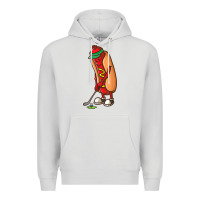 Dove Grey Funny Golfing Hot Dog Golf Gifts Shirts for Men Boys Golfer Premium Hoodie - maiPhamDesign