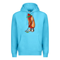 Ocean Blue Funny Golfing Hot Dog Golf Gifts Shirts for Men Boys Golfer Premium Hoodie - maiPhamDesign