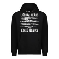 Black liberal tears and cold beers   funny political t shirt Premium Hoodie - maiPhamDesign