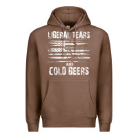 Chestnut liberal tears and cold beers   funny political t shirt Premium Hoodie - maiPhamDesign