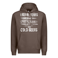 Coffee liberal tears and cold beers   funny political t shirt Premium Hoodie - maiPhamDesign