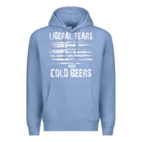 Colony Blue liberal tears and cold beers   funny political t shirt Premium Hoodie - maiPhamDesign