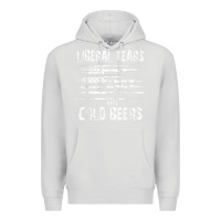 Dove Grey liberal tears and cold beers   funny political t shirt Premium Hoodie - maiPhamDesign