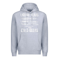 Heather Grey liberal tears and cold beers   funny political t shirt Premium Hoodie - maiPhamDesign