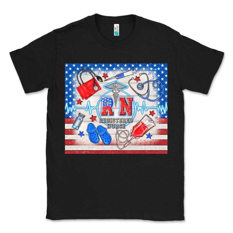 American Memorial Day Rn Registered Nurse Classic Tee by TumblerDesignByShophia | Teevron