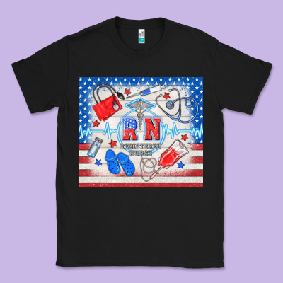 American Memorial Day Rn Registered Nurse Classic Tee Designed By Tumblerdesignbyshophia