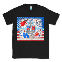 Black American memorial day rn registered nurse Classic Tee - TumblerDesignByShophia