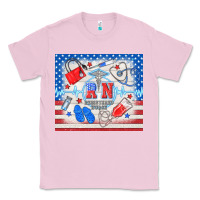 Bubblegum Pink American memorial day rn registered nurse Classic Tee - TumblerDesignByShophia