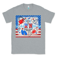 Heather Grey American memorial day rn registered nurse Classic Tee - TumblerDesignByShophia