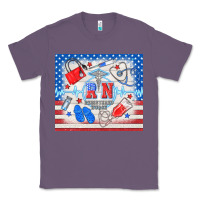 Lavender American memorial day rn registered nurse Classic Tee - TumblerDesignByShophia