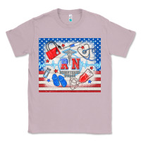 Lilac American memorial day rn registered nurse Classic Tee - TumblerDesignByShophia