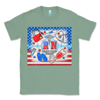 Sage American memorial day rn registered nurse Classic Tee - TumblerDesignByShophia