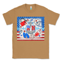 Toasted Coconut American memorial day rn registered nurse Classic Tee - TumblerDesignByShophia