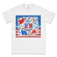 White American memorial day rn registered nurse Classic Tee - TumblerDesignByShophia