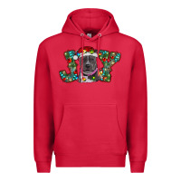 Cardinal Christmas Pitbull Joy Premium Hoodie - RanaPortraitStore