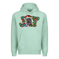Seafoam Christmas Pitbull Joy Premium Hoodie - RanaPortraitStore
