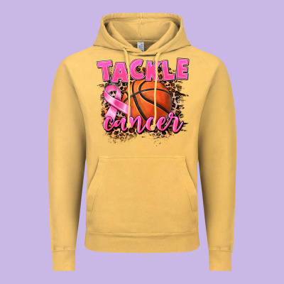 Tackle Cancer Basketball Vintage Hoodie Designed By Fadigitalartstudio