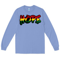 Colony Blue Juneteenth hope Long Sleeve Tee - FaDigitalArtStudio