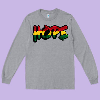 Juneteenth Hope Long Sleeve Tee Designed By Fadigitalartstudio