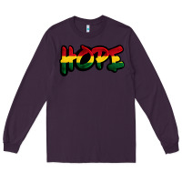 Plum Juneteenth hope Long Sleeve Tee - FaDigitalArtStudio