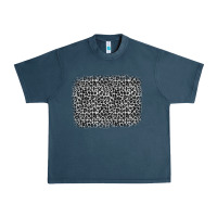 Midnight Navy grey leopard background Urban Heavy Tee - OliviaCreatesArt