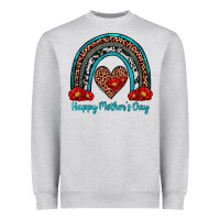 Heather Grey happy mother's day rainbow Heavyweight Sweatshirt - Artiststas