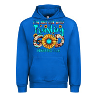 Cobalt i m just out here trusting god proverbs 3 5,6 Urban Hoodie - JahusDesignShop